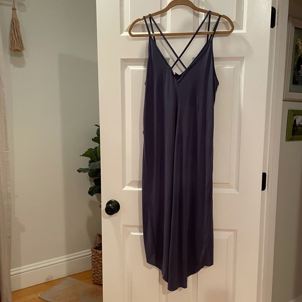 LUSH brand lavender tulip hem midi dress